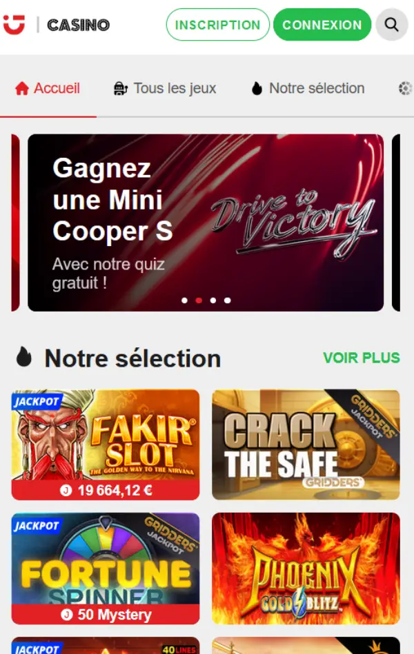 Code promo circus inscription